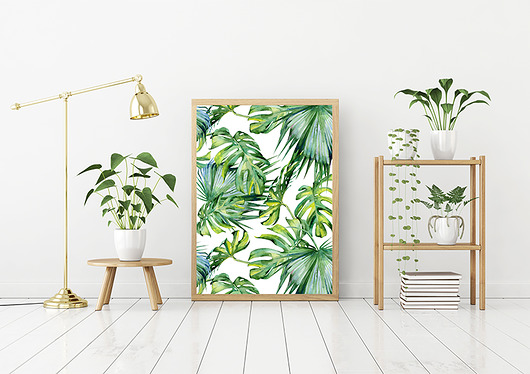 plakat egzotyczny - monstera (format B1) Love Life and Forest