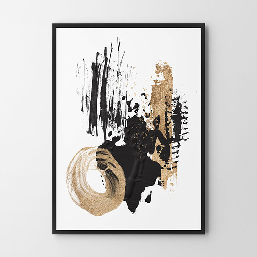 plakaty Plakat Black and gold - różne formaty