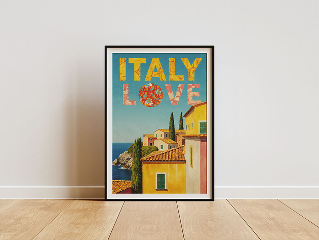 plakaty Plakat - Italy love