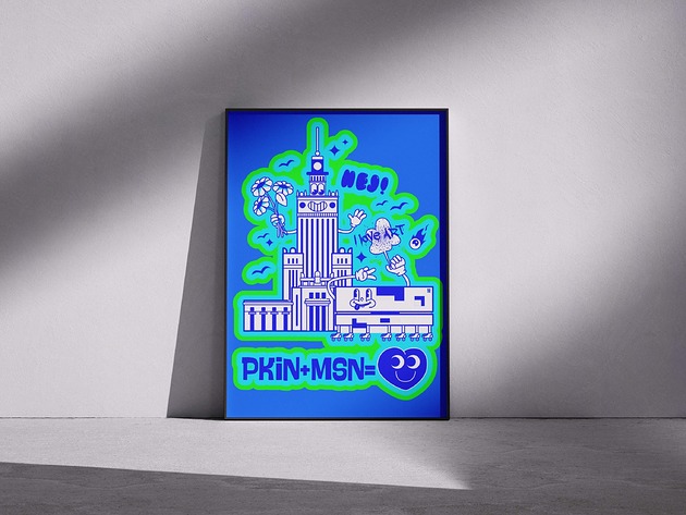 plakaty Plakat Pałac Kultury wita MSN