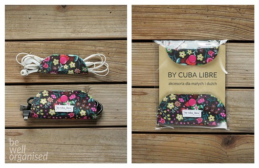 2 uchwyty na kabelki - Kwiaty  cuba libre