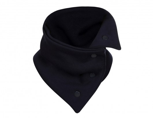 Komin dwustronny dresówka navy nonino