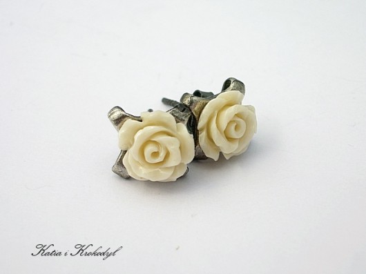 Creme rose vol. 2  - kolczyki Katia i krokodyl