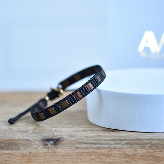 biżuteria męska Męska tkana bransoleta