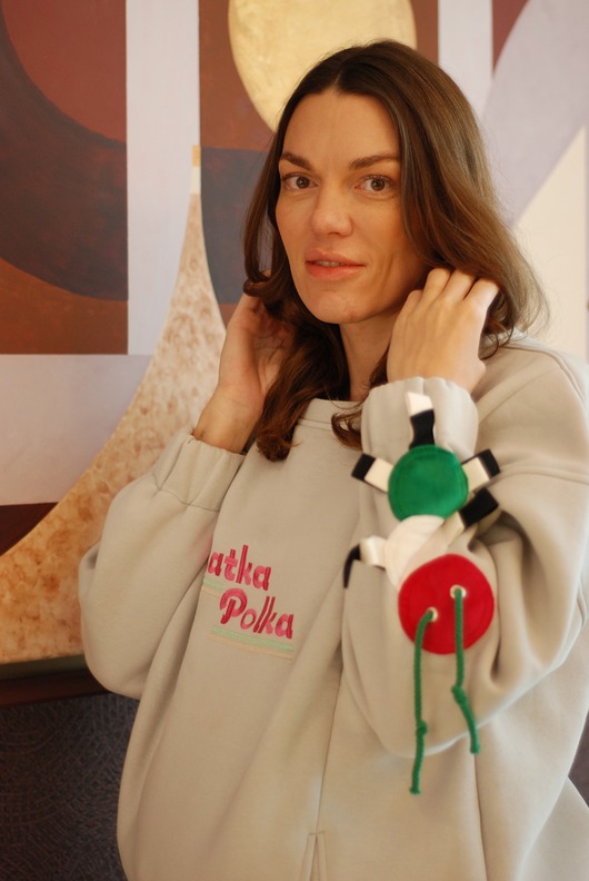 bluza bez kaptura damska Bluza do Karmienia MATKA POLKA