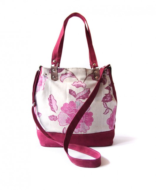 torebka midi h30 -flowers&cherry- elfagado