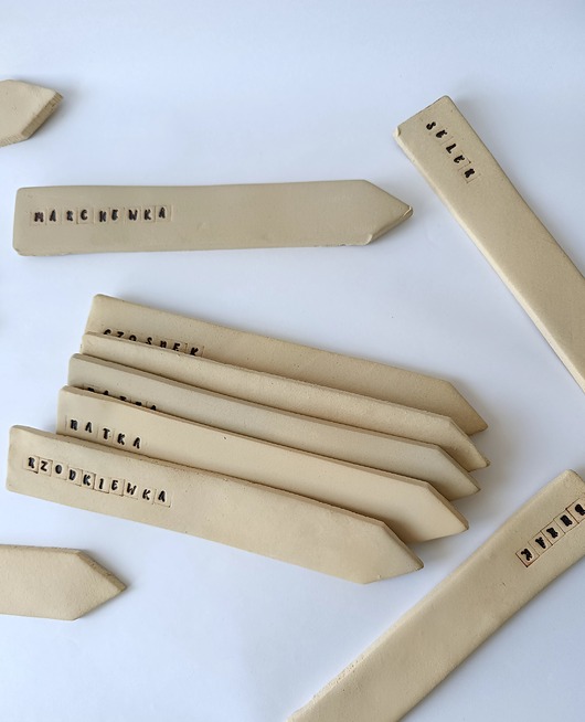dodatki - różne Ceramiczne znaczniki do ziół