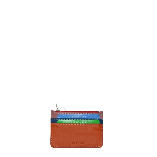 portfele damskie Etui organizer na karty płatnicze wizytówki dokumenty skórzane OLIVKA