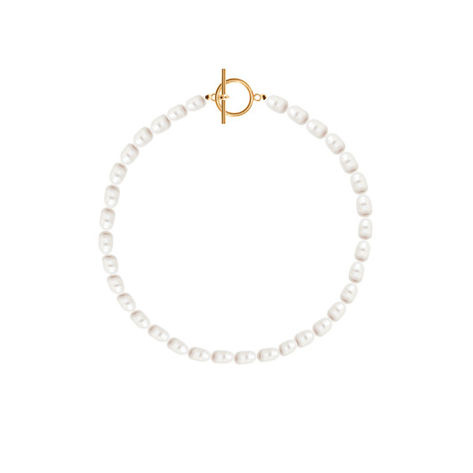 złote naszyjniki Pearl choker No.4