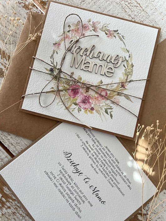 kartki scrapbooking Kartka dla mamy, na dzień matki