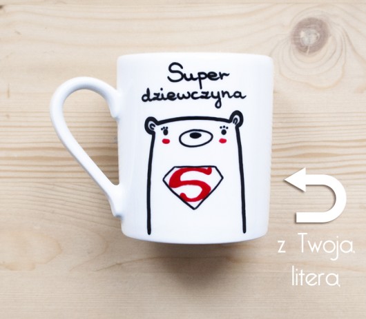 Super dziewczyna - wybierz swoją literę - kubek  miamilu