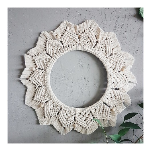 Makrama Ecru Boho Kwiat Little Bee Craft