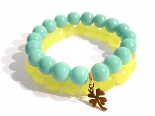 WIOSENNA NOWOŚĆ! Bransoletki 'Lemon Fluo' labonita