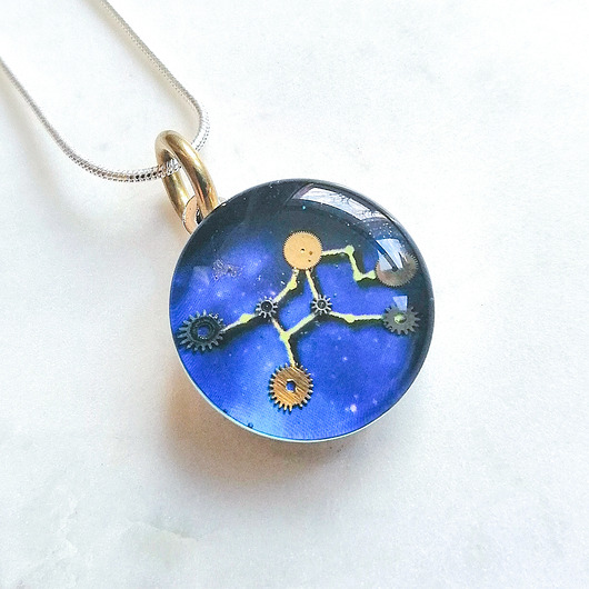 wisiory Wisiorek srebrny - Drobiny Siebie zodiak "Panna"