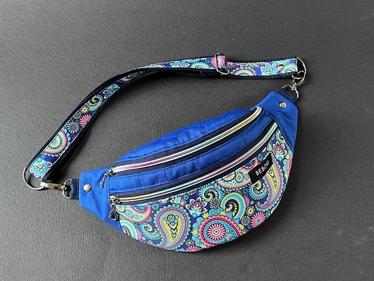 torebki, worki i plecaki dziecięce Nerka Paisley / chabrowa + miniportfelik gratis