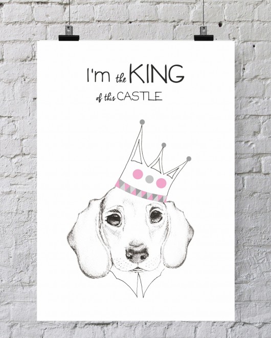 ILUSTRACJA  I'm King  eclectic living