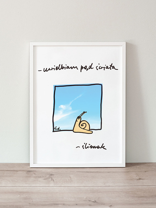plakaty Plakat Uwielbiam pęd świata