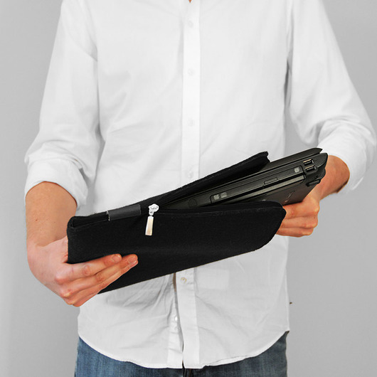 POKROWIEC ETUI Z FILCU macbook laptop czarny  purol design