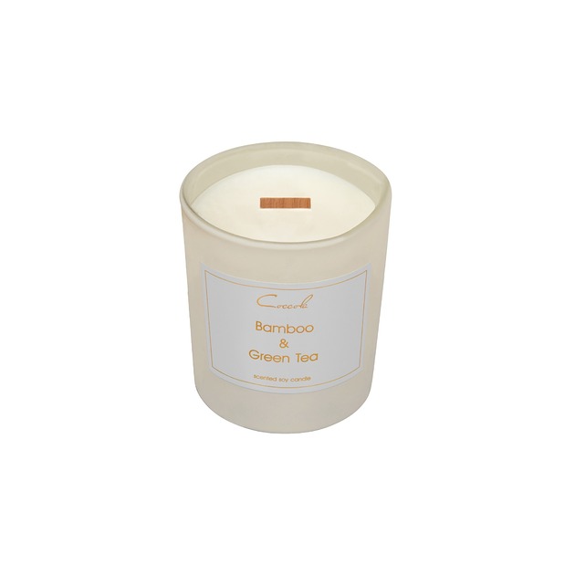 świeczniki i świece Bamboo & Green Tea- 135 g świeca sojowa naturalna(dostępne inne zapachy)
