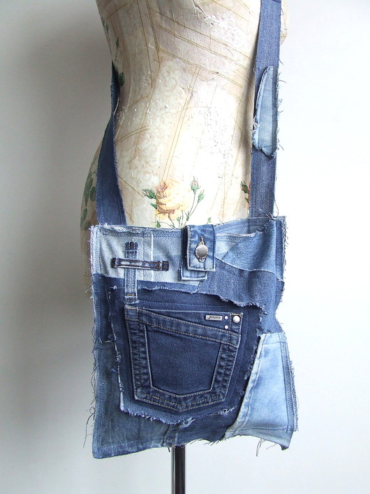 torby na ramię Jeansowa torba crossbody