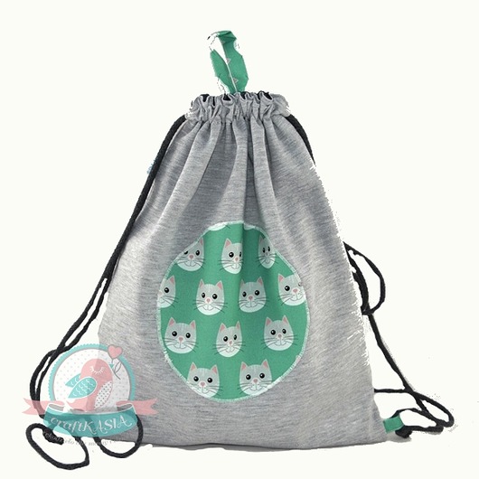 Dresbag- wodoodporny worko-plecak- Auta Kotki craftKASIA