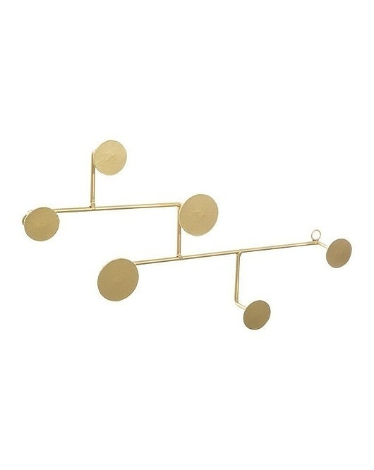 Wieszak Ścienny Metalowy Gold MIA home