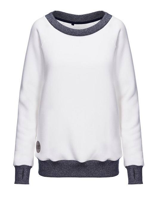 bluza bez kaptura damska bluza SEA SHADES WHITE
