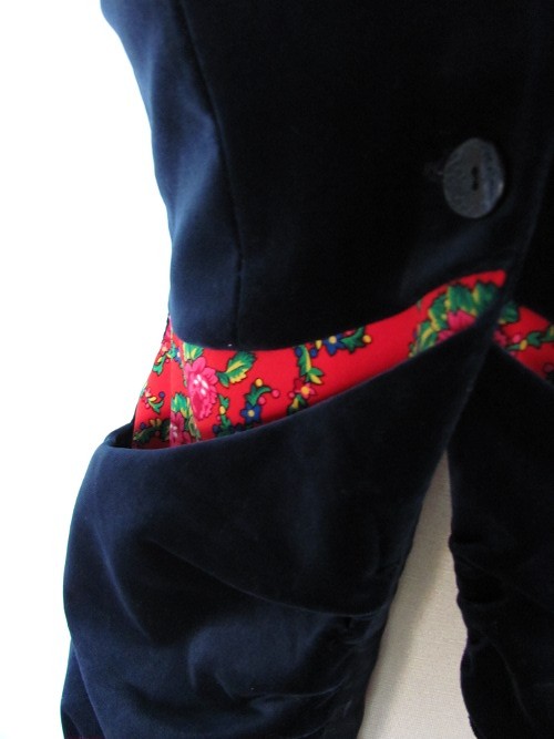aksamitny folk L, XL Accent 4art