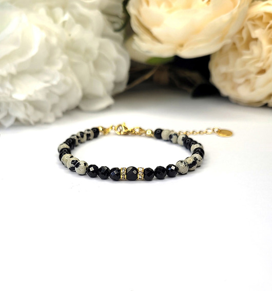 bransoletki z kamieni naturalnych Elegancka bransoletka z Turmalinem