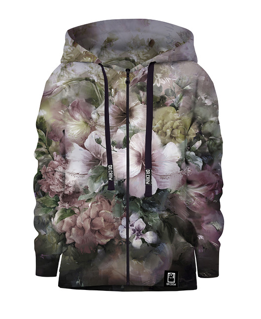 bluzy dla chłopców Bluza Zamek Chłopiec DR.CROW Flowers Watercolor