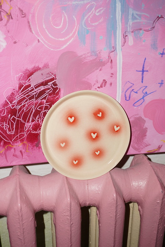 talerze, miski Talerz HEARTS. Ceramika ręcznie robiona