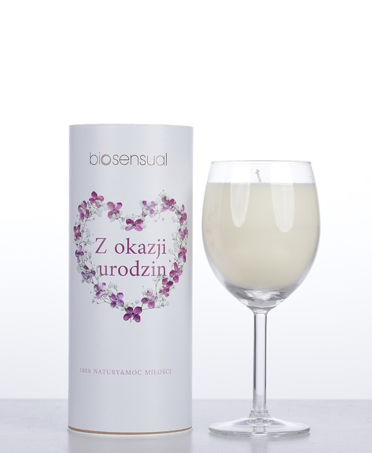 świece zapachowe Świeca w kielichu - Z okazji urodzin HARMONIA