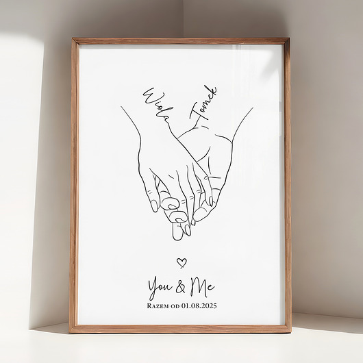 grafiki i ilustracje Plakat personalizowany Zakochani - 004