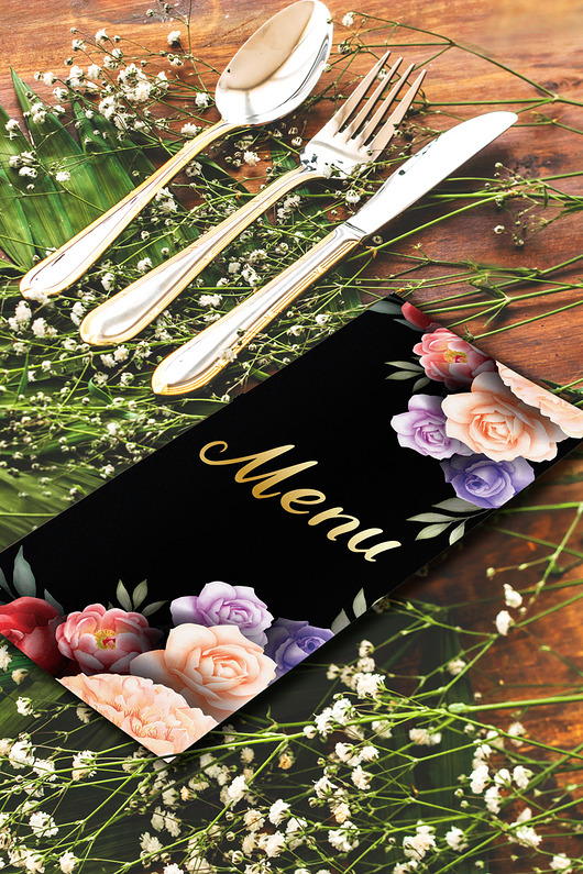 Menu weselne z serii modern PioNat Art