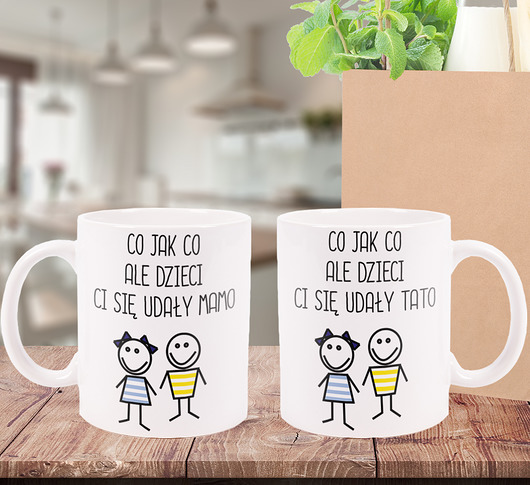 Wyjątkowy zestaw - kubek dla mamy i taty AllbagAllprints