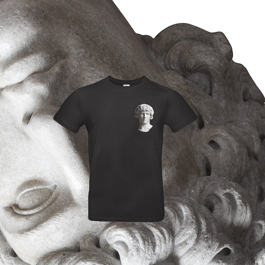 t-shirty męskie Czarna KOSZULKA męska DAVID