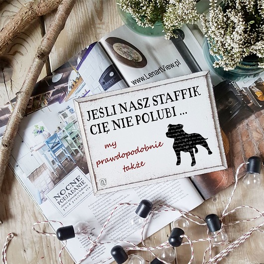 Tabliczka z tekstem,napisem,cytatem LV Home