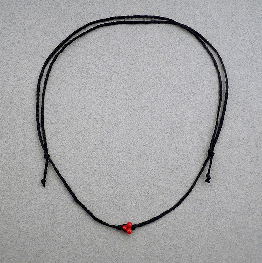 chokery Koral czerwony simple