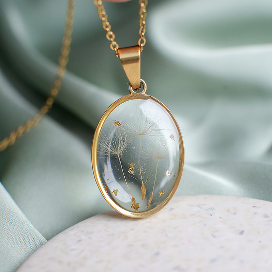 wisiory Wisiorek z rzęsek dmuchawca