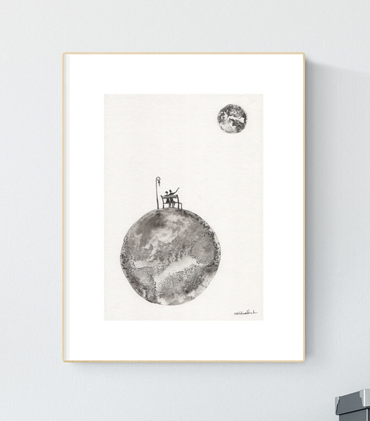 obrazy Obraz 21X30 malowany ręcznie na papierze