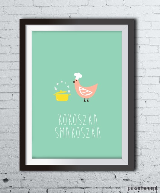 Plakat KOKOSZKA SMAKOSZKA - A4 Colleco