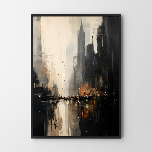 plakaty Plakat Abstrakcja Dark City v2