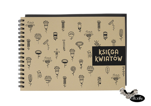 Księga kwiatów, recycled notatnik Sowia Aleja