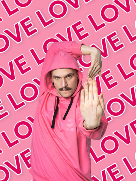 bluzy męskie Bluza RAINBOW Love