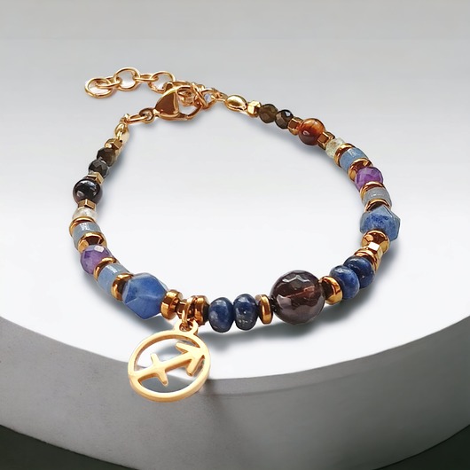 bransoletki z kamieni naturalnych STRZELEC - zodiac collection - PREMIUM