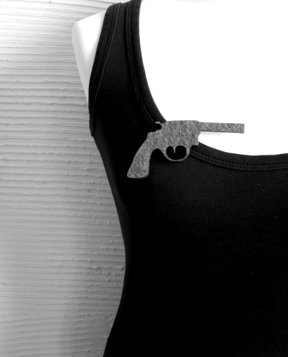 felt gun... felt label