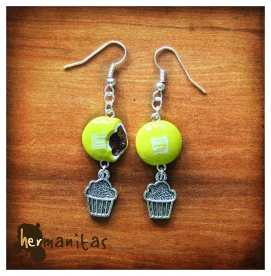 Kolczyki  M&M hermanitas