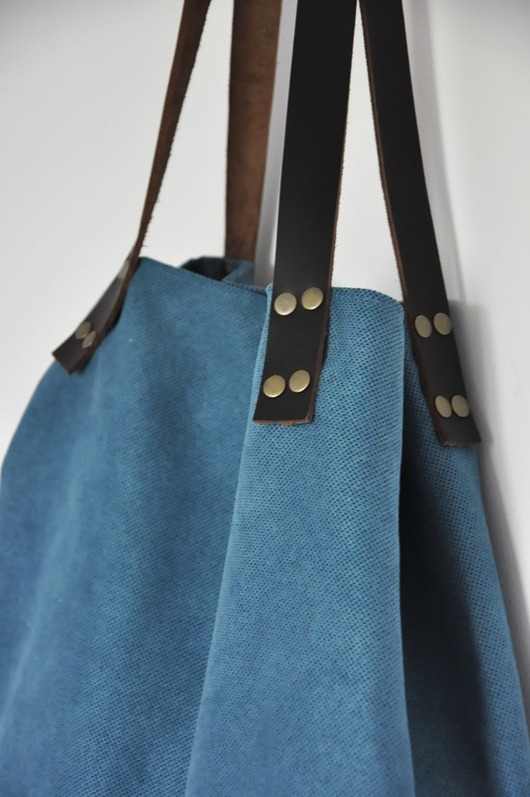 Torba tote XXL - turkus PRACOWNIA 166