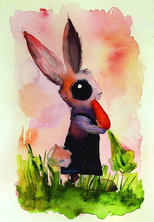 grafiki i ilustracje Mały weganin