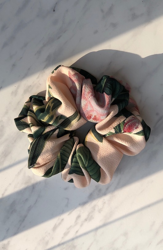gumki do włosów Frotka - Scrunchie - Flower Shower